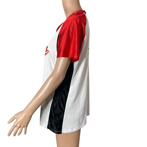 UNLV Rebels Jersey Hey Reb Womens Large White Red - Picture 9 of 14